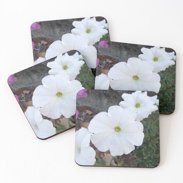 Item preview, White petunia flowers designed and sold by greentiger1.
