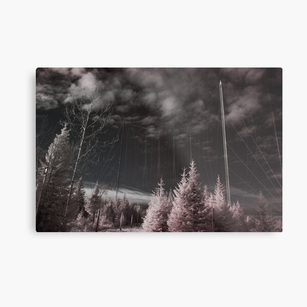 Alaskan Radio, Infrared Metal Print