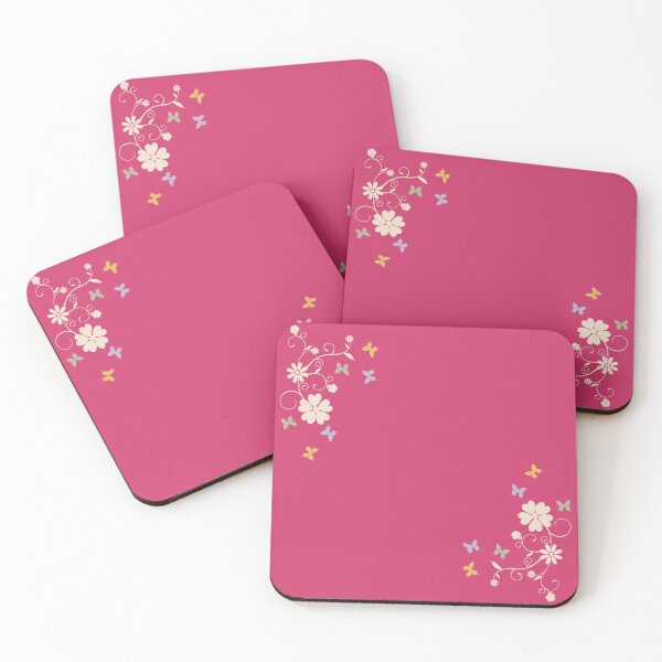 Item preview, Trendy Spring Floral with Butterflies on Pink designed and sold by TGIYHome.