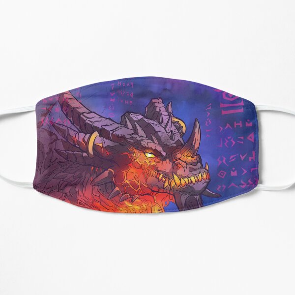 Wrathion The Black Emperor Black Dragon Flat Mask