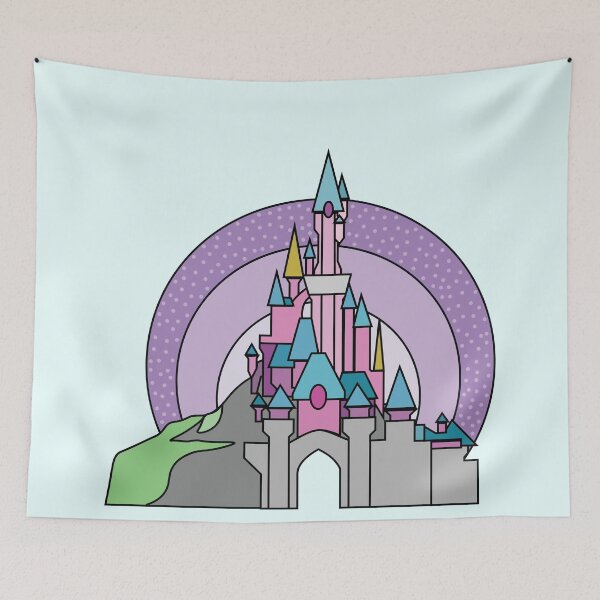 Item preview, Magical Paris Castle - Stained Glass - With Rainbow designed and sold by AddisonArtworks.