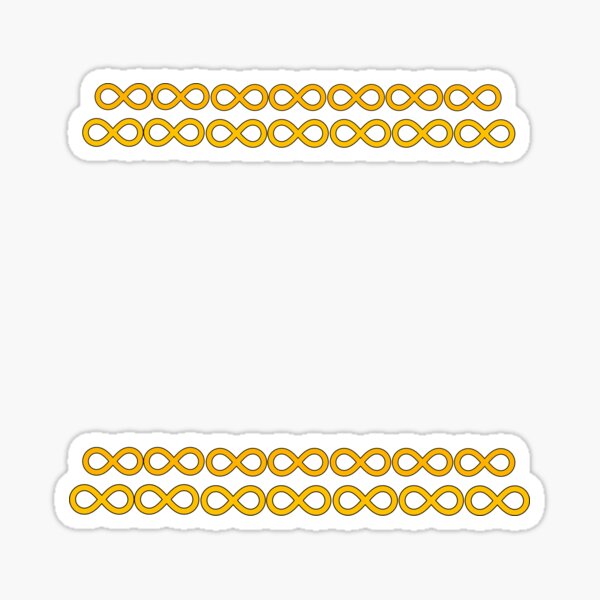Orange bracelets Sticker