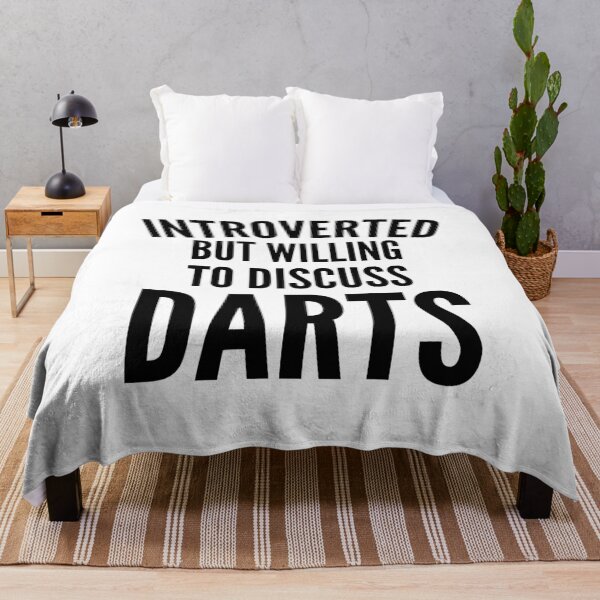 Item preview, Introverted but Willing to Discuss Darts designed and sold by HalpinDesign.