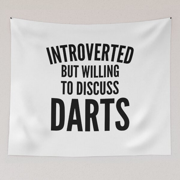 Item preview, Introverted but Willing to Discuss Darts designed and sold by HalpinDesign.