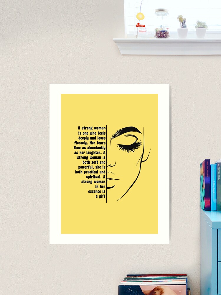 Strong woman quote - Powerful empowering words Art Board Print for Sale by  NastySquad