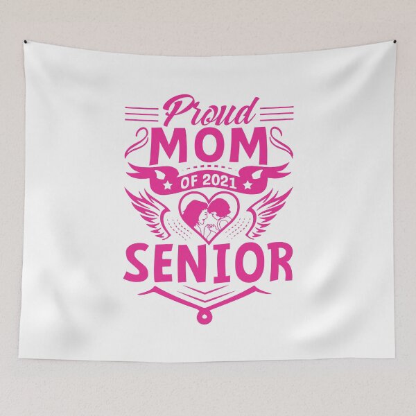 Item preview, PROUD MOM OF A 2021 SENIOR FUNNY GIFT AWESOME T-SHIRT designed and sold by TshirtStoreBD24.