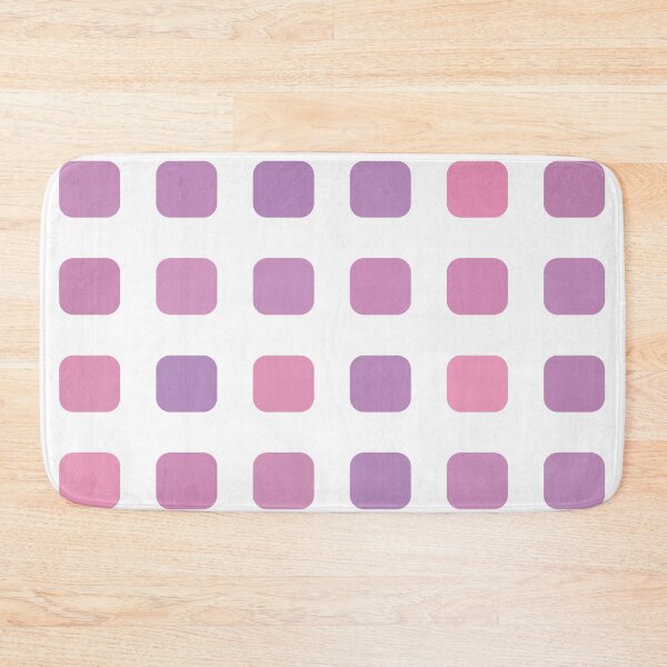 Item preview, purple and pink rounded square geometric pastel pattern designed and sold by frauenbrauen.