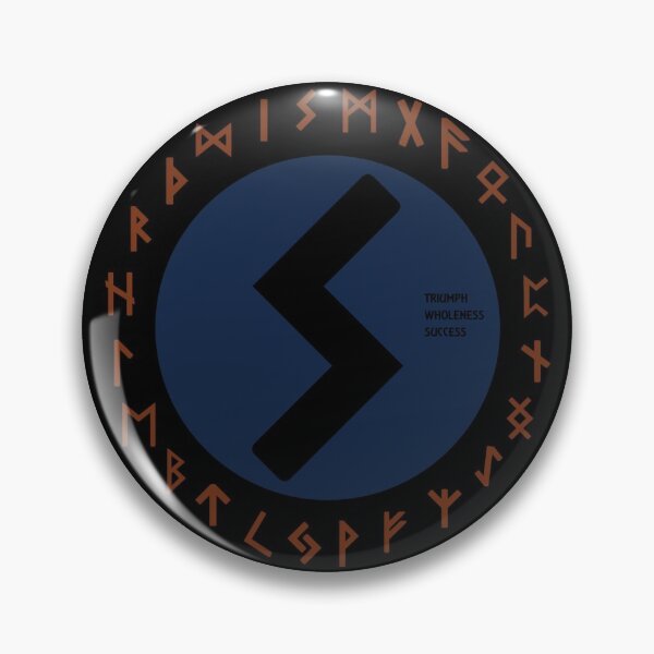 Artikelvorschau, Blaues Sowulo Futhark Runensymbol entworfen und verkauft von Depic Spirit.