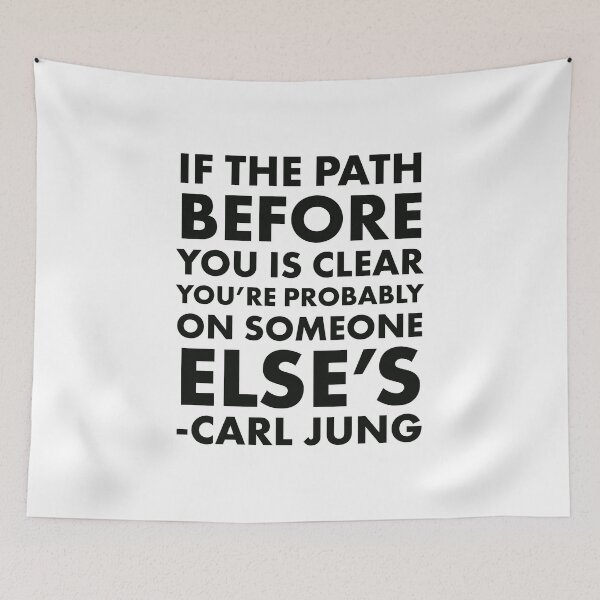 Item preview, Carl Jung Quote The Path designed and sold by HalpinDesign.