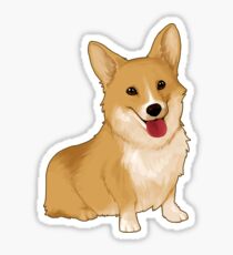 Cute smiling corgi Sticker
