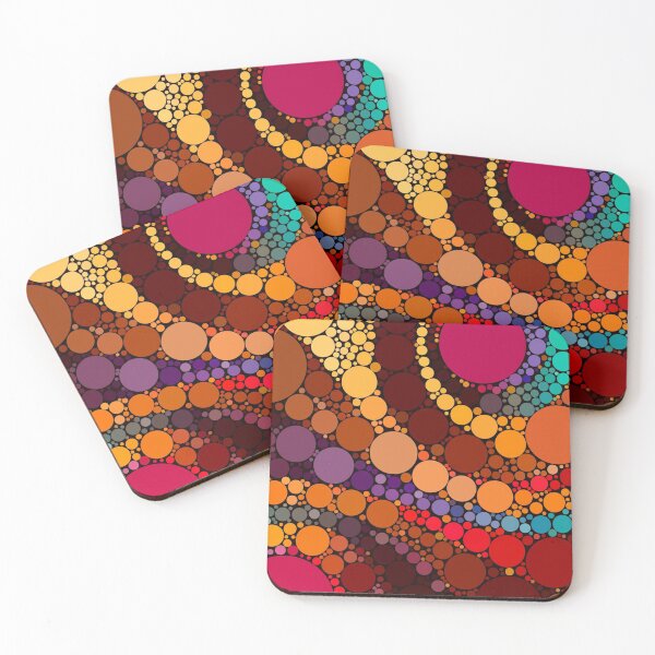 Item preview, Colorful Circles, Retro 70s Design designed and sold by TGIYHome.