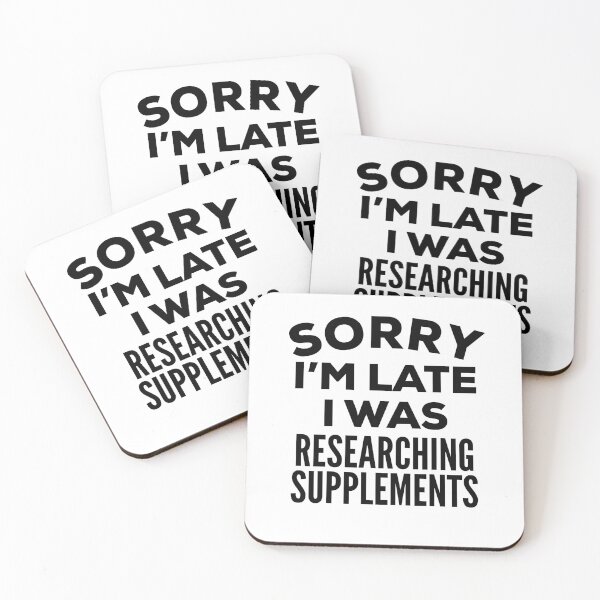 Item preview, Funny Supplements Quote designed and sold by HalpinDesign.