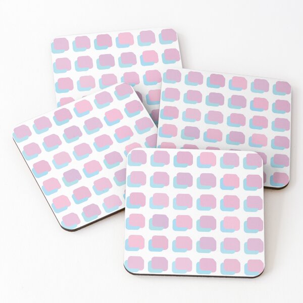 Item preview, purple blue pink rounded square geometric pastel pattern designed and sold by frauenbrauen.