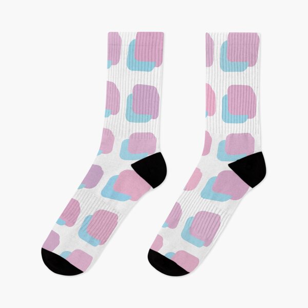 Item preview, purple blue pink rounded square geometric pastel pattern designed and sold by frauenbrauen.