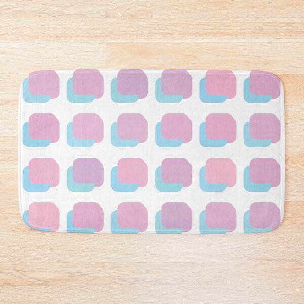 Item preview, purple blue pink rounded square geometric pastel pattern designed and sold by frauenbrauen.