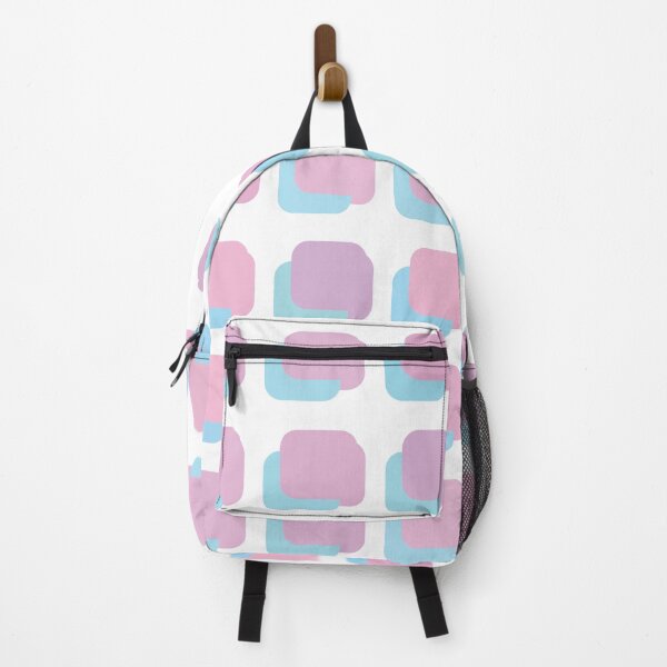Item preview, purple blue pink rounded square geometric pastel pattern designed and sold by frauenbrauen.