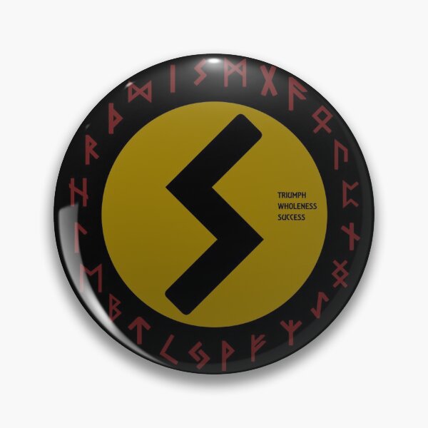 Aperçu de l'œuvre Symbole de Rune Sowulo Futhark jaune créée et vendue par Depic Spirit.