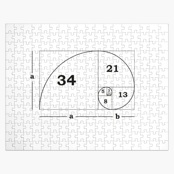 #Golden #Ratio #GoldenRatio #Design Ideas Fibonacci Spiral = 1.6180339887498948420 Jigsaw Puzzle