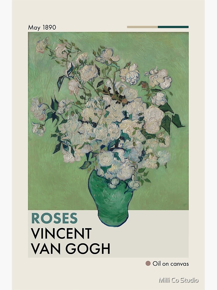 Mid-Century Van Gogh Roses by quirkyandkind