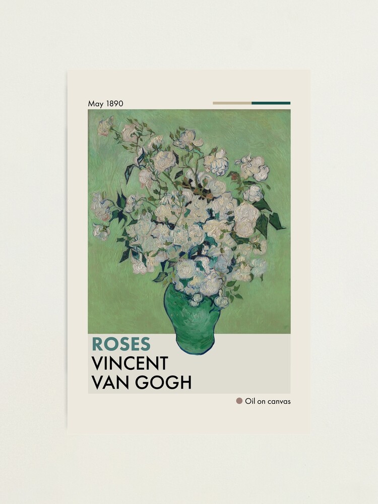 Alternate view of Mid-Century Van Gogh Roses Photographic Print