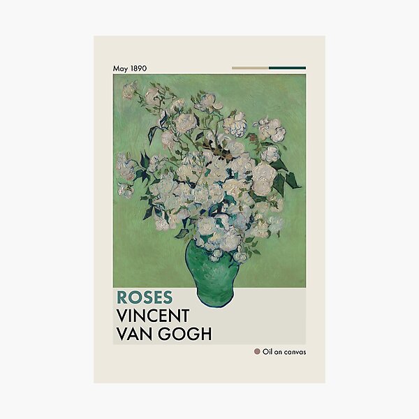 Mid-Century Van Gogh Roses Photographic Print