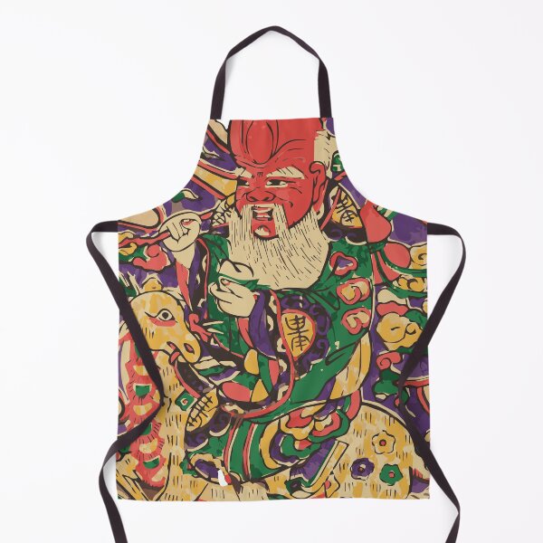 Item preview, Chinese Taoist Deity art red man riding animal designed and sold by zoodele.