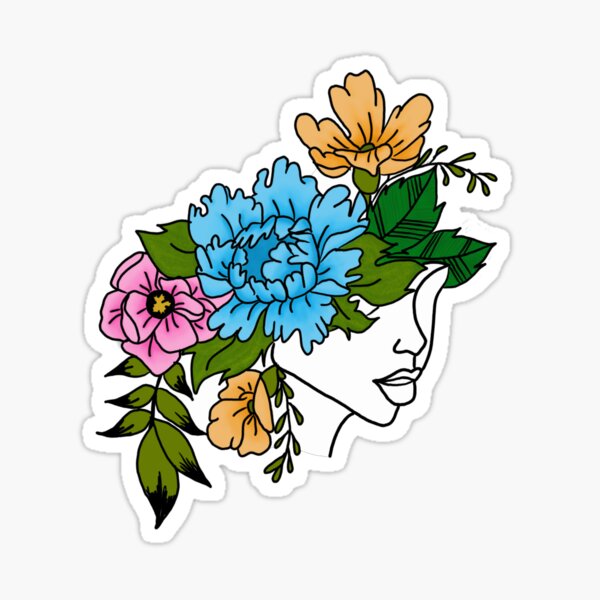 Item preview, Flower head lady designed and sold by AliJ567.