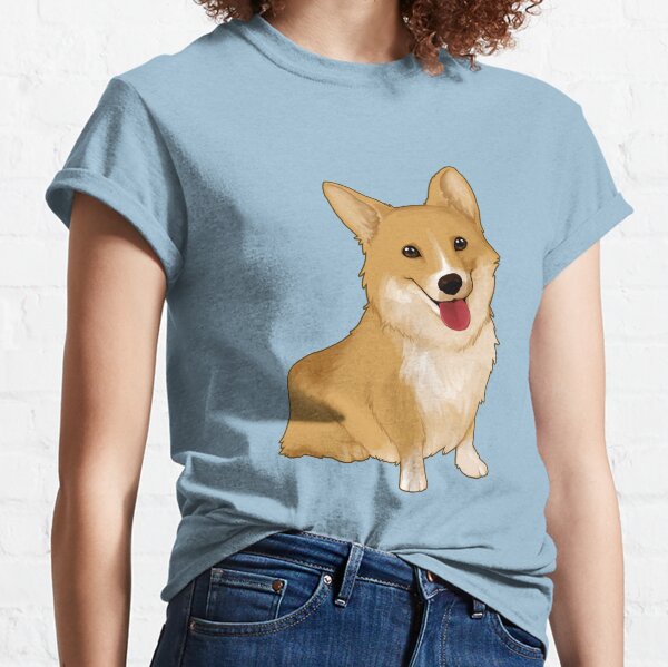 Cute smiling corgi Classic T-Shirt
