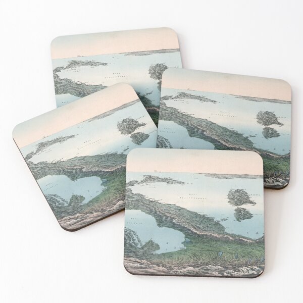 Item preview, 1853 Vintage Panoramic view of Italy and the Mediterranean Sea designed and sold by Gin  Neko.