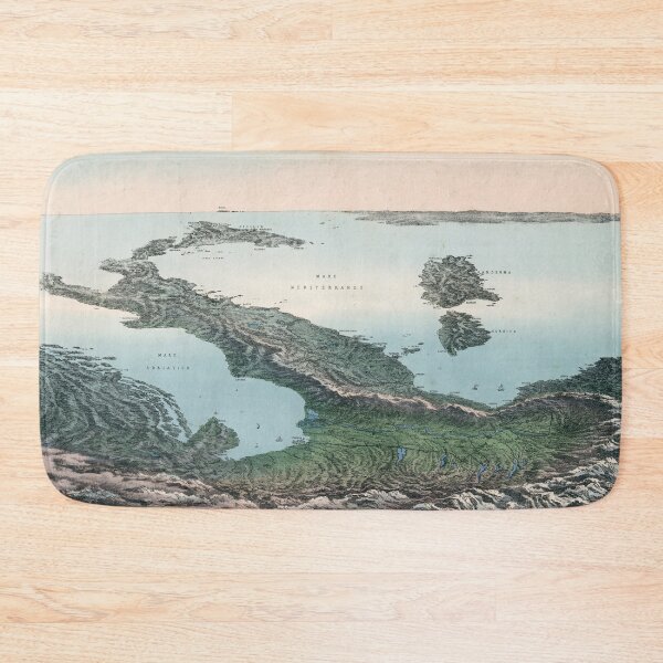 Item preview, 1853 Vintage Panoramic view of Italy and the Mediterranean Sea designed and sold by Gin  Neko.