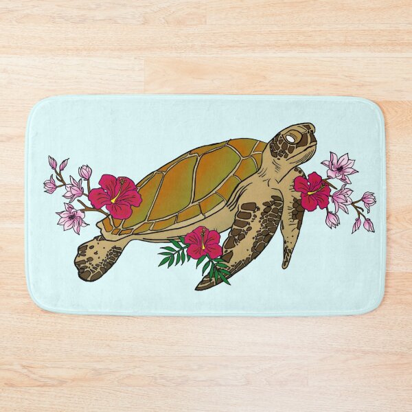 Item preview, Sea turtle in flowers designed and sold by AliJ567.