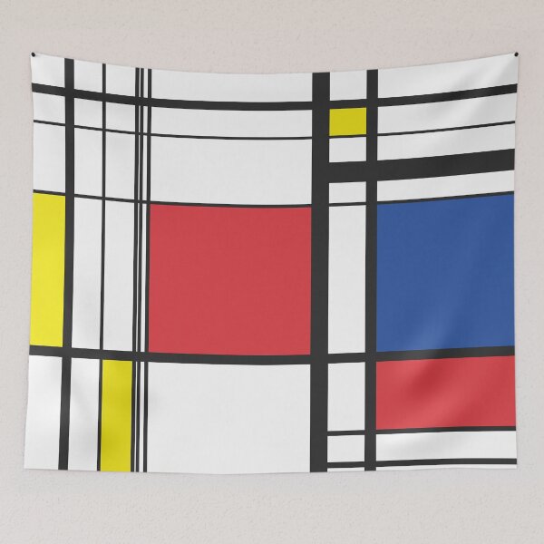Item preview, Mondrian Style Reinvented  - De Stijl Style Minimalist Geometric Art 01 designed and sold by vortexatelier.