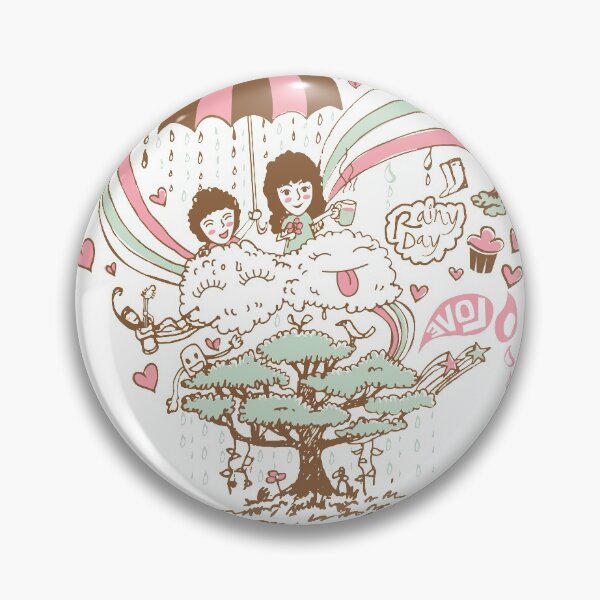 Item preview, Lovers and lovely on the clouds in the rainy day designed and sold by Krerkartwork.