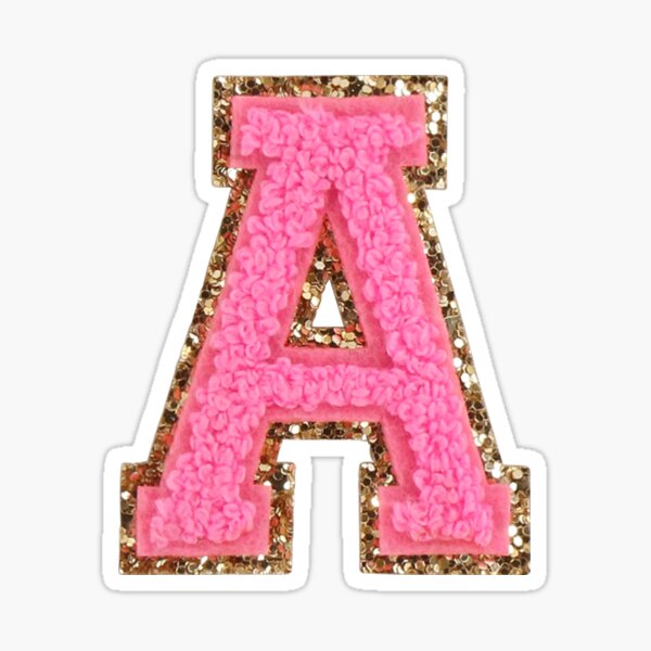 Monogram Letter Patch 26 Piece Kit, Script Iron on Appliques, Kit Includes All 26 Cursive Letters for Clothing, Stockings, and More! (Large, Red)