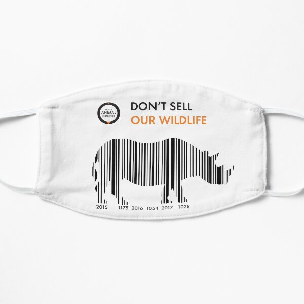 Rhino - Don't sell our wildlife Flat Mask