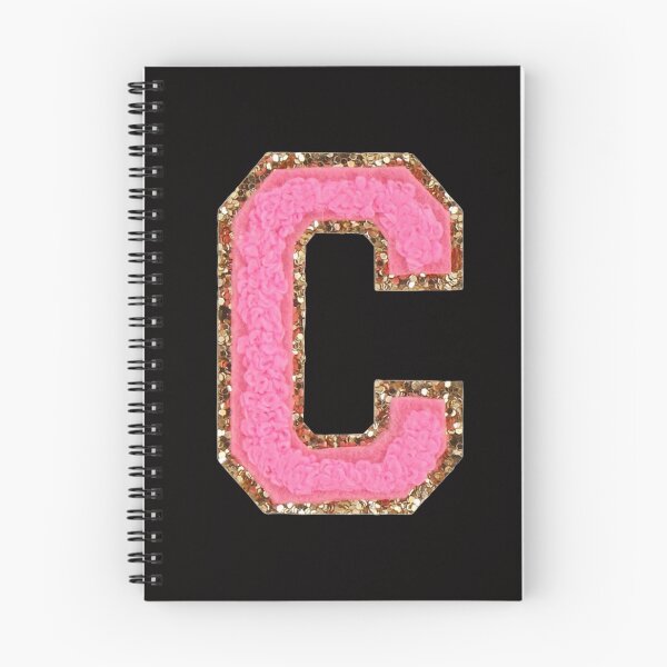 Item preview, C - Bubblegum Glitter Varsity Letter Patches designed and sold by Monograms Ultd.