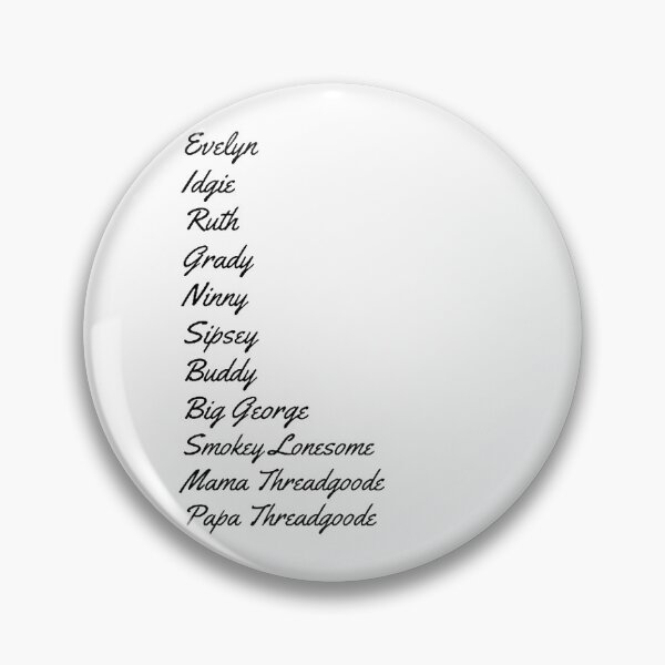 Item preview, Fried Green Tomatoes Character Names designed and sold by Artistive.