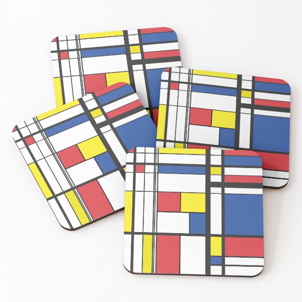 Item preview, Mondrian Style Reinvented  - De Stijl Style Minimalist Geometric Art 02 designed and sold by vortexatelier.