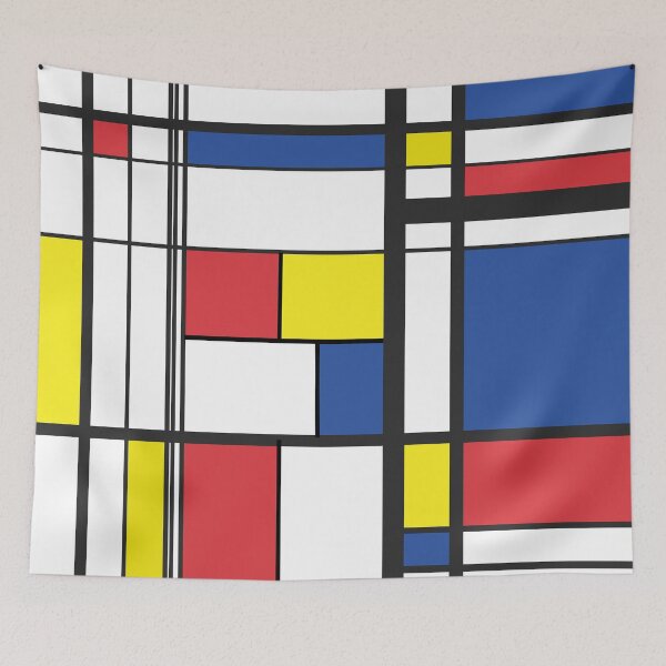 Item preview, Mondrian Style Reinvented  - De Stijl Style Minimalist Geometric Art 02 designed and sold by vortexatelier.