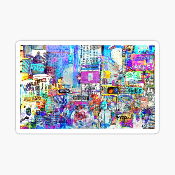 Times Square V Sticker
