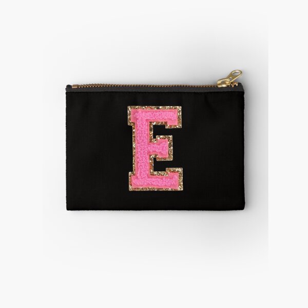 Item preview, E - Bubblegum Glitter Varsity Letter Patches designed and sold by Monograms Ultd.