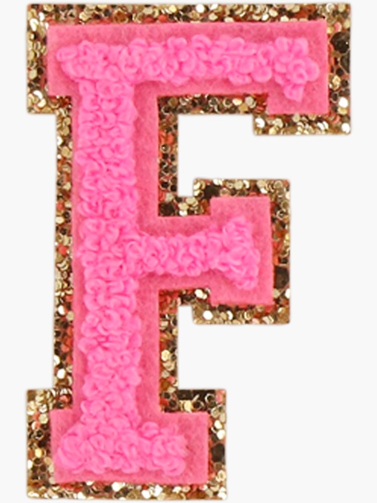 Stick-On Letter Patch - F  Lettering, Patches, Creative gifts