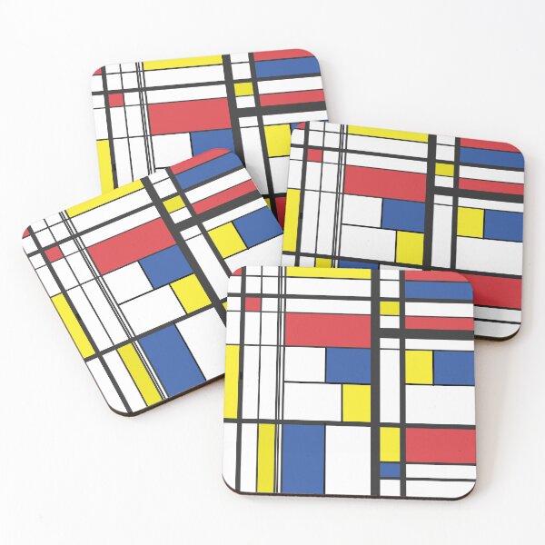 Item preview, Mondrian Style Reinvented  - De Stijl Style Minimalist Geometric Art 03 designed and sold by vortexatelier.