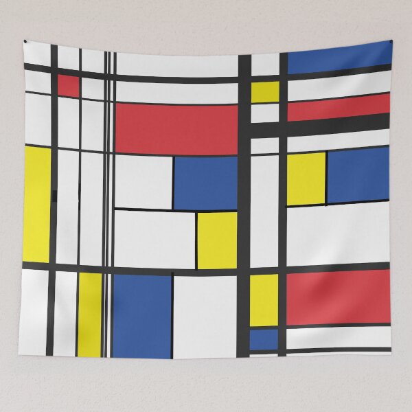 Item preview, Mondrian Style Reinvented  - De Stijl Style Minimalist Geometric Art 03 designed and sold by vortexatelier.