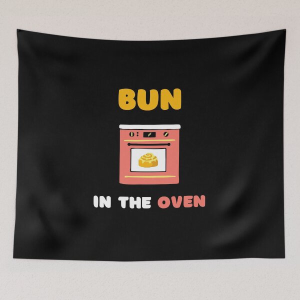 Item preview, Bun in the oven pregnancy announcement black designed and sold by daguilon.