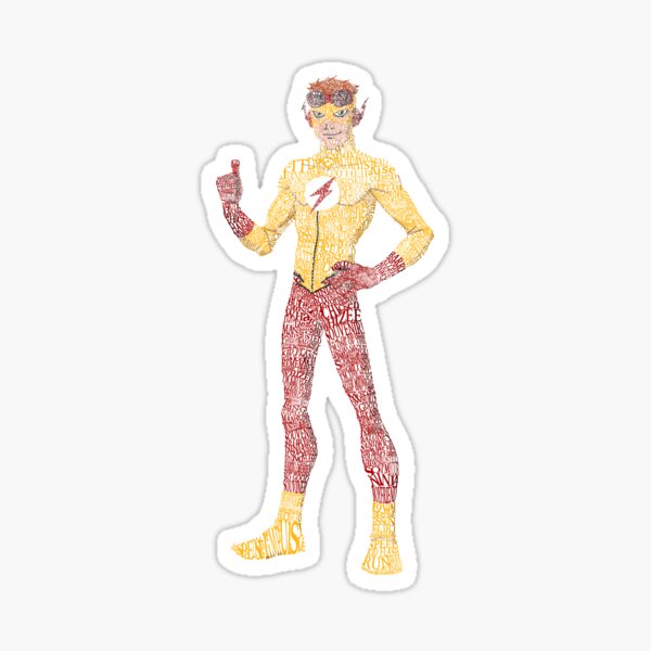 Item preview, Kid Flash Typography designed and sold by CaffeineQueen18.