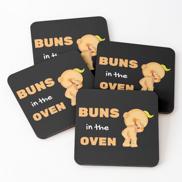 Item preview, Buns in the oven funny pregnancy announcement black designed and sold by daguilon.