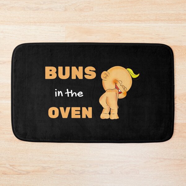 Item preview, Buns in the oven funny pregnancy announcement black designed and sold by daguilon.