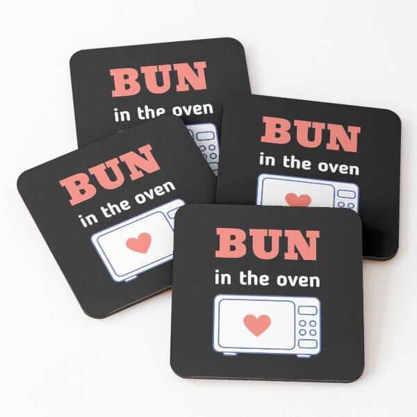 Item preview, Bun in the oven microwave pregnancy announcement black designed and sold by daguilon.