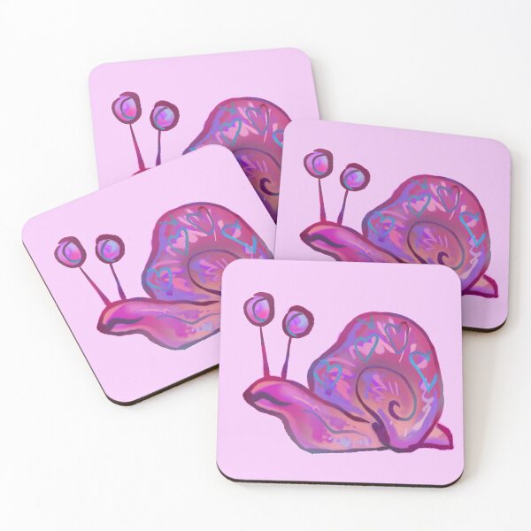 Item preview, Lovely Colorful Snail with Hearts designed and sold by MiscibilityArt.